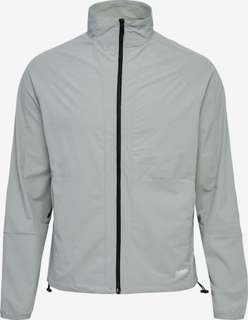 Hummel Sportsweatvest in Grijs: voorkant