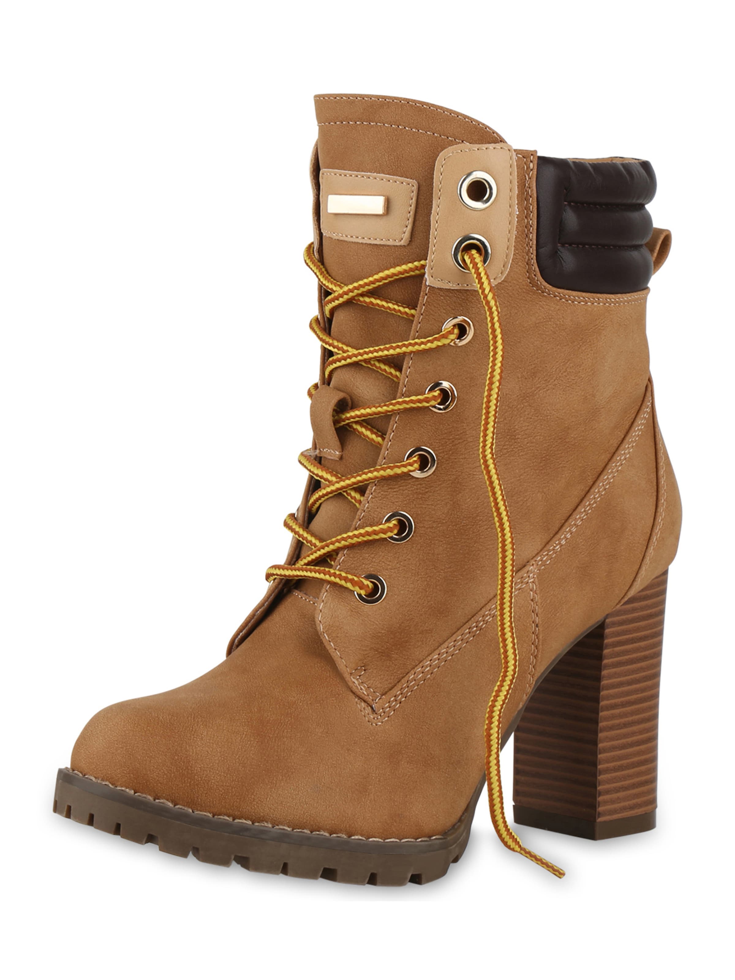 Stivaletto stringato con tacco outlet