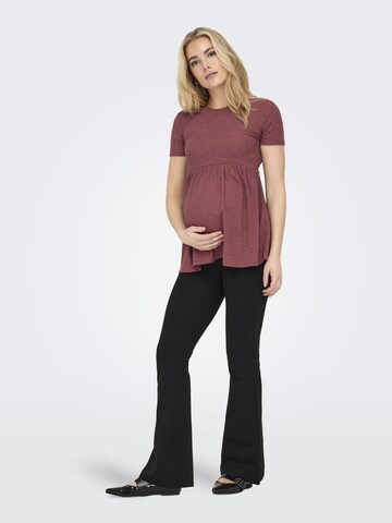 Only Maternity - Camiseta 'OLMMalaya' en marrón