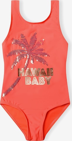 Maillot de bain MINOTI en orange : devant