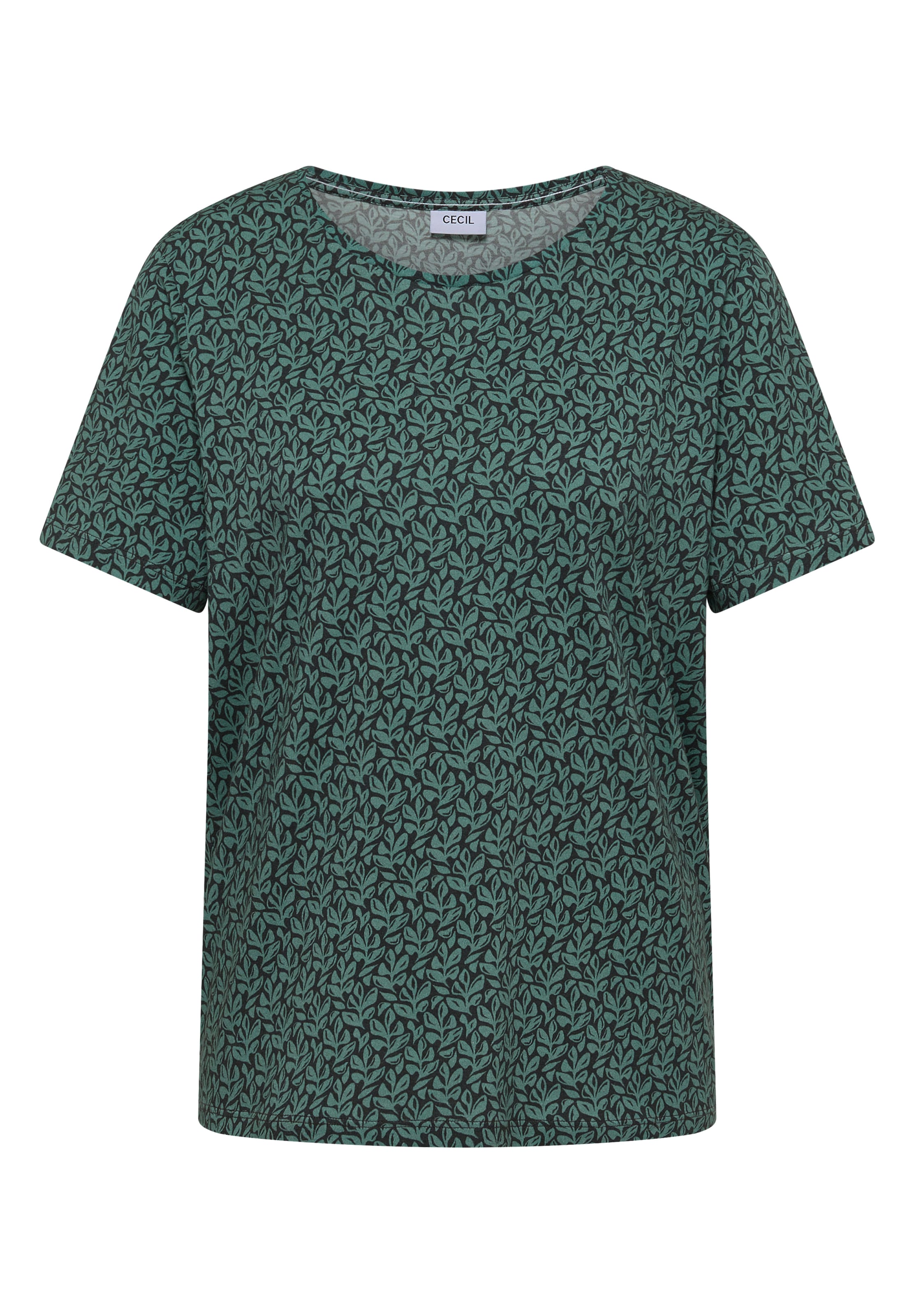CECIL T-Shirt 'Basic' in Grün: Vorderseite