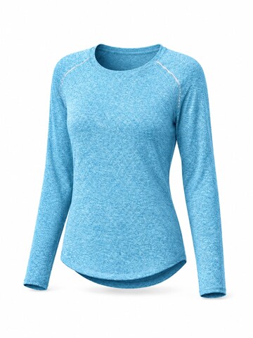AOTTORI Performance Shirt in Blue: front