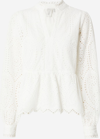 YAS - Blusa 'HOLI' en blanco: frente