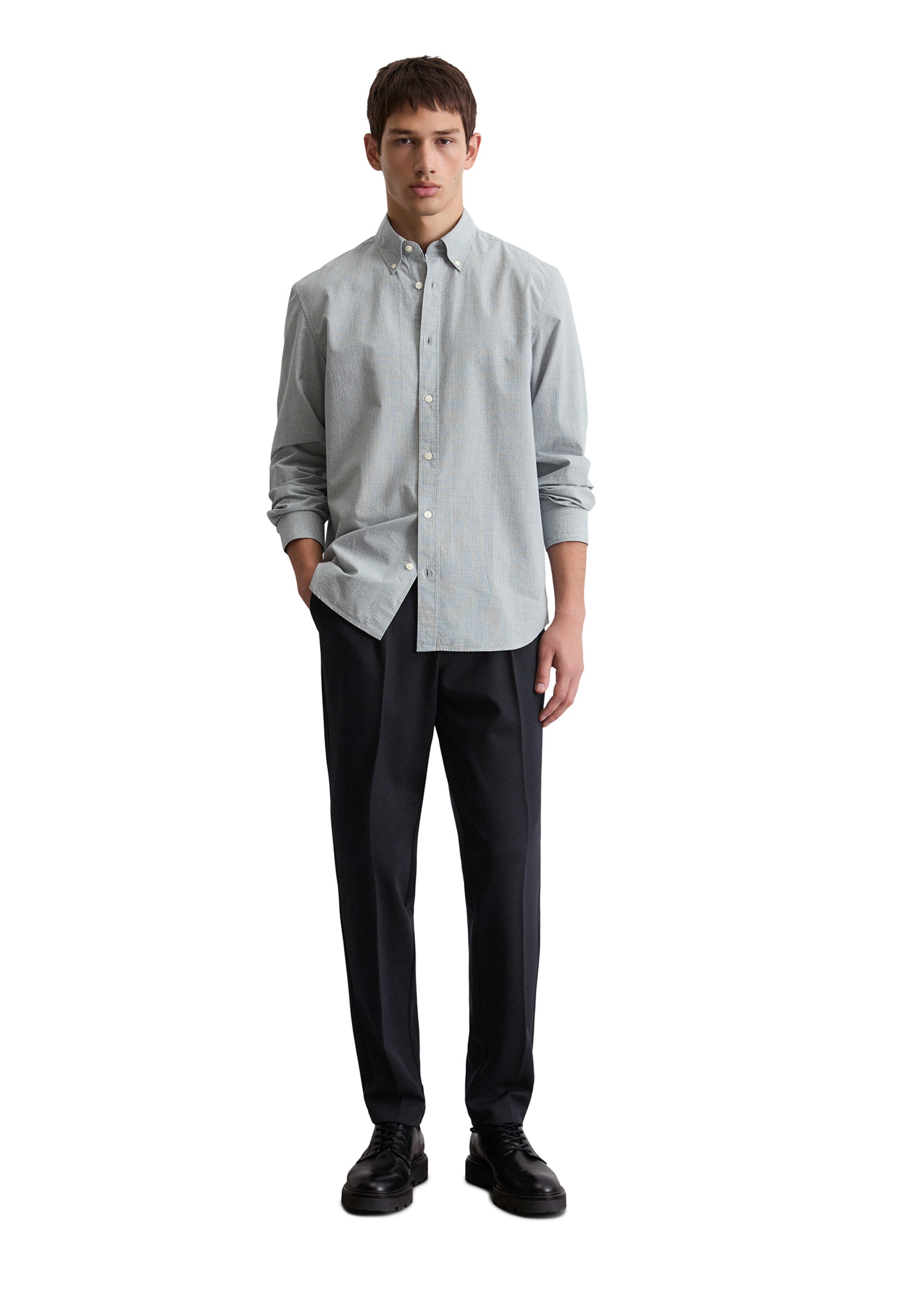 Marc O'Polo Regular fit Overhemd in Grijs