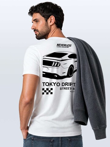 Neverless Shirt 'Tokyo Drifting' in White