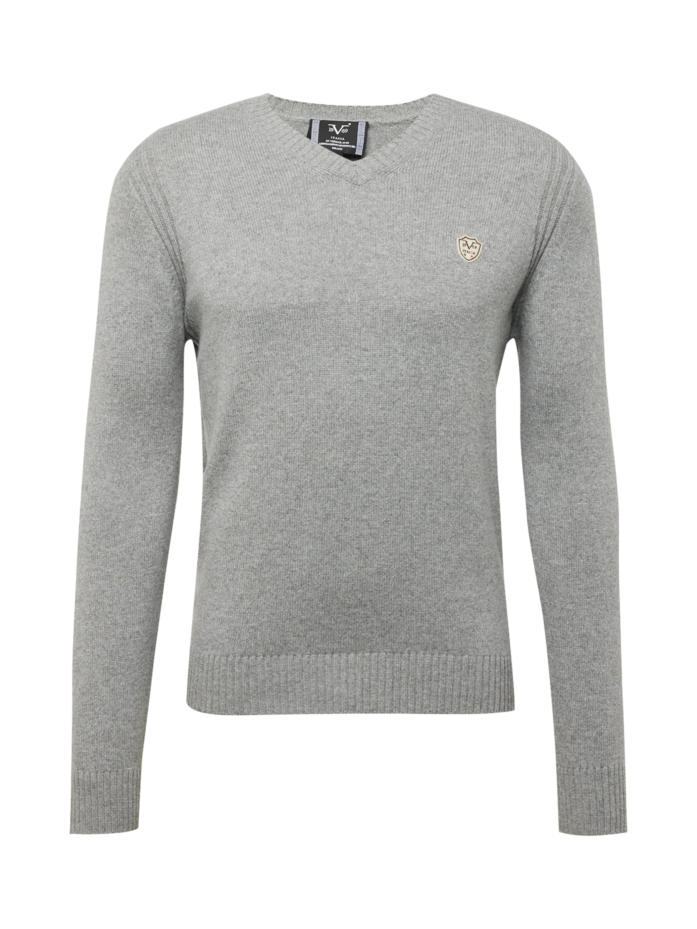 19V69 ITALIA Πουλόβερ 'GINO' σε γκρι: μπροστά