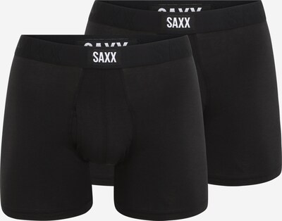 Boxeri SAXX pe negru / alb, Vizualizare produs