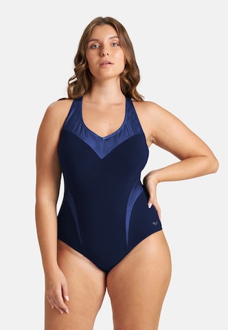 Bustier Maillot de bain sport 'BODYLIFT ISABEL Plus' ARENA en bleu : devant