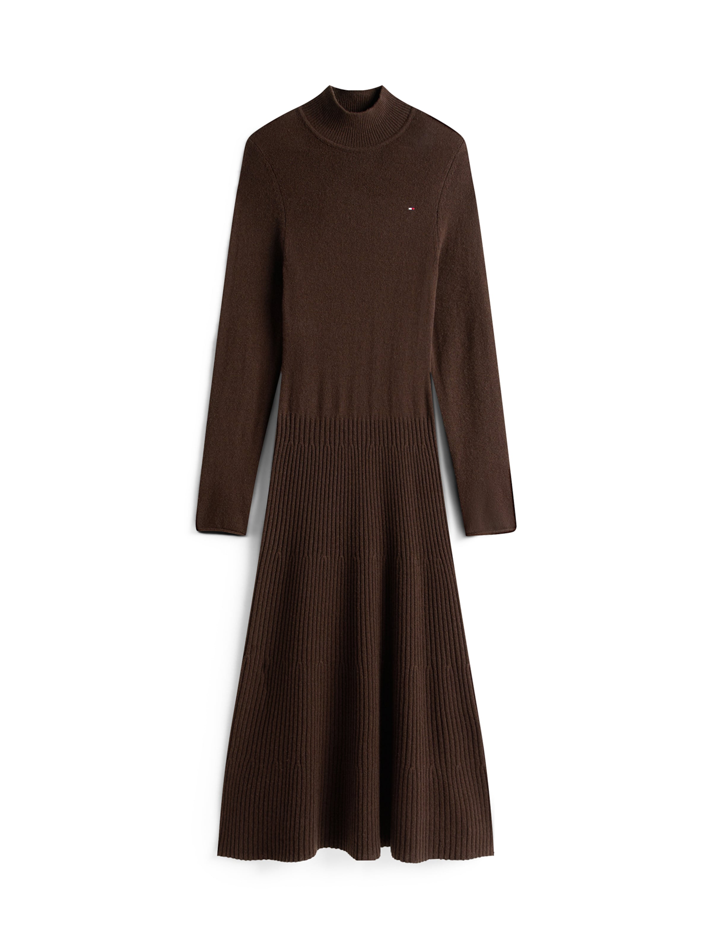TOMMY HILFIGER Knit dress in Brown: front