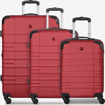 WENGER Suitcase Set 'Amplar Evo' in Red: front