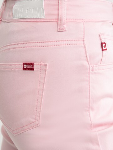 BIG STAR Slimfit Chinohose ' LUCIA ' in Pink