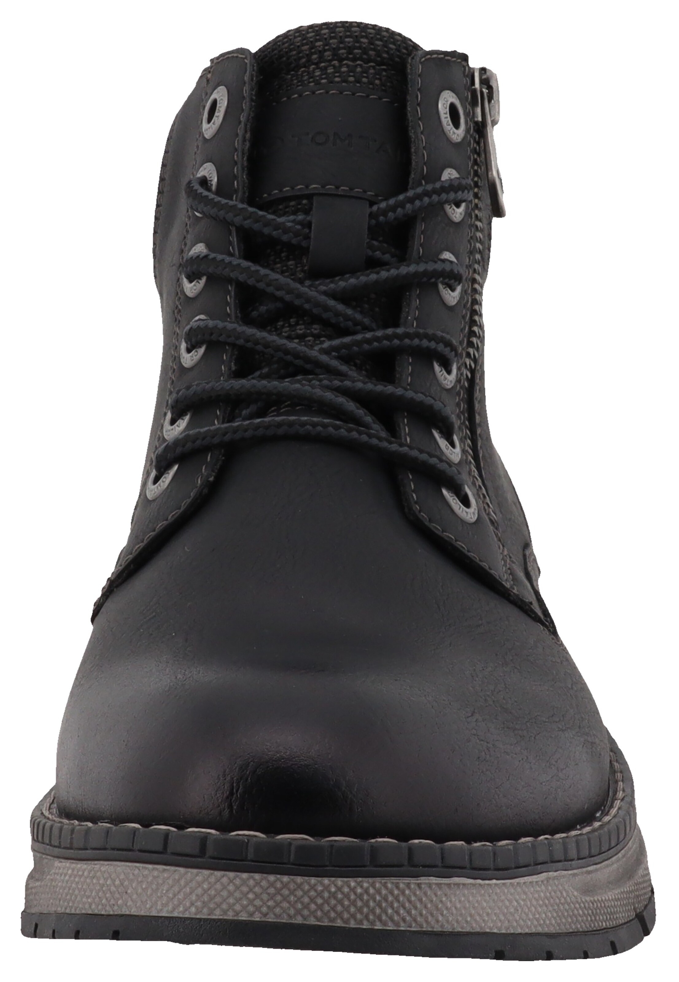 TOM TAILOR Lace-up boots in Black