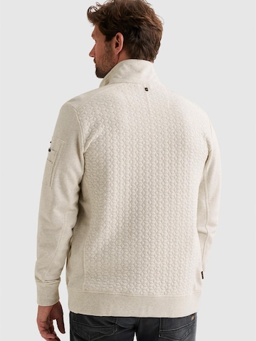 PME Legend Sweatshirt 'PME LEGEND - Sweat jacket with textures and flight pocket' i vit