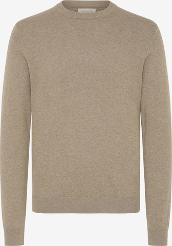 Casual Friday - Pullover ' CFHALFDAN ' em bege: frente