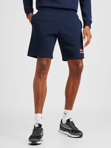 Champion Authentic Athletic Apparel Normalny krój Spodnie w kolorze niebieski: przód