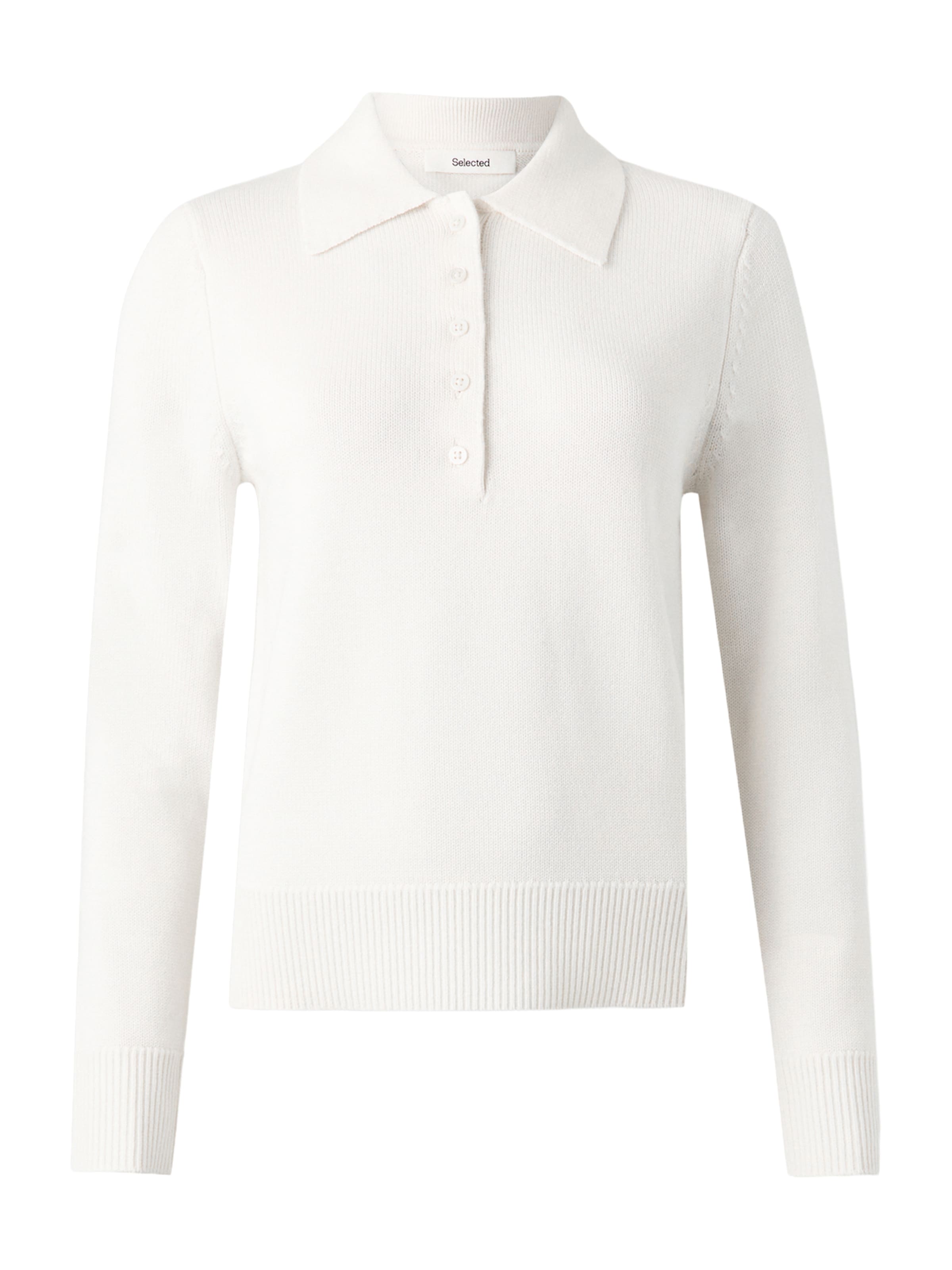 Pull-over 'SLFTHEA' SELECTED en blanc : devant