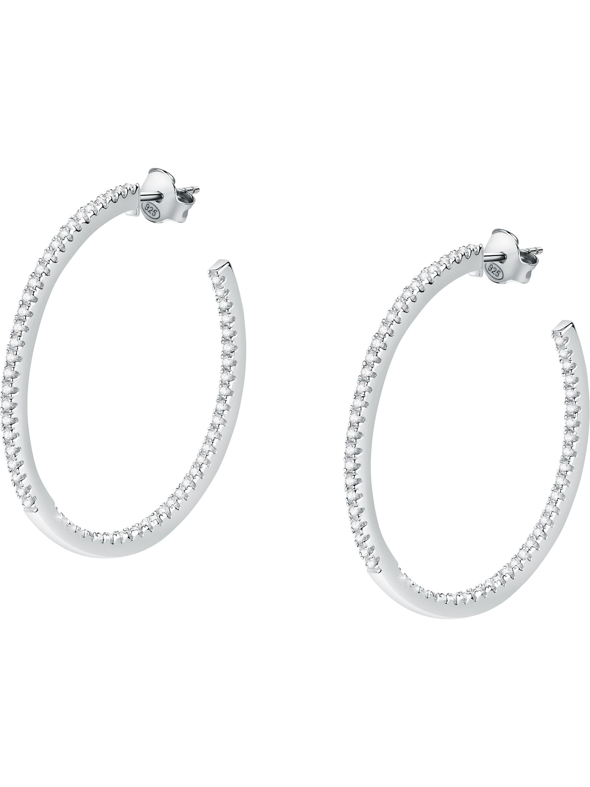 CHRIST Earrings in Silver: front