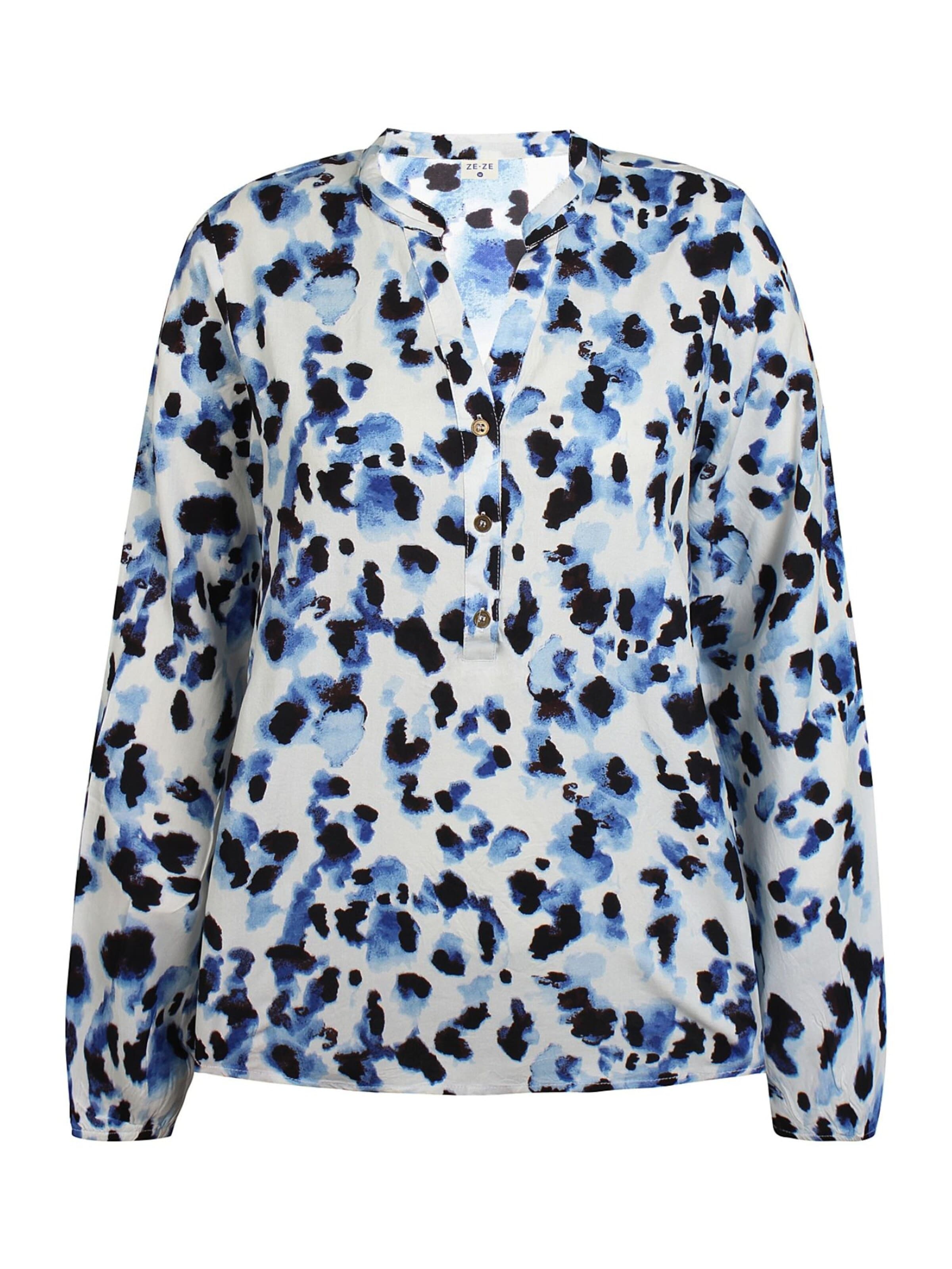 Chemisier 'Relly 130' ze-ze en bleu : devant