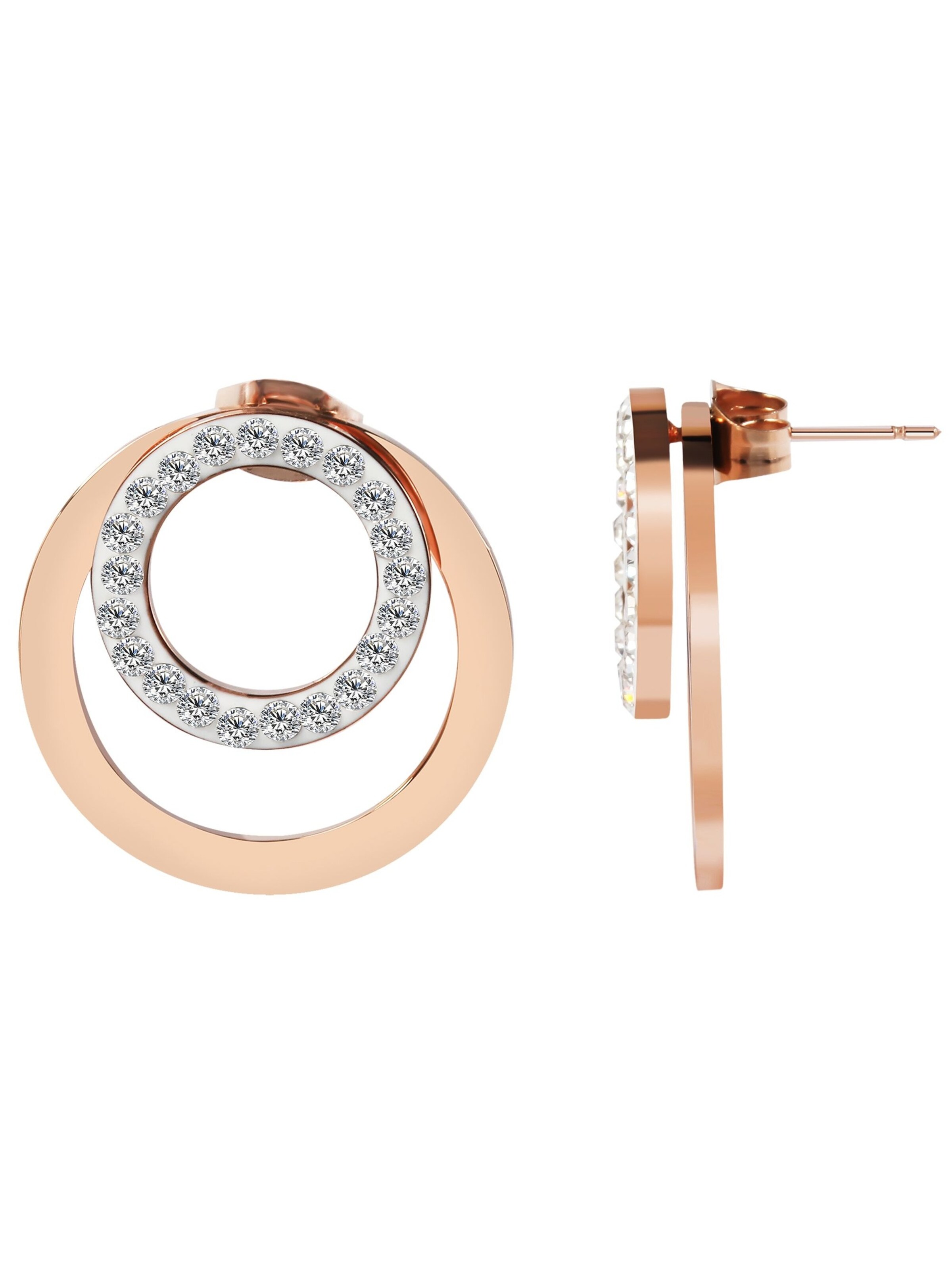 Akzent Earrings 'Elvy, langlebig' in Gold: front