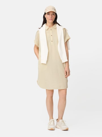 CAMEL ACTIVE Hemdblusenkleid mit Knopfleiste in Gelb