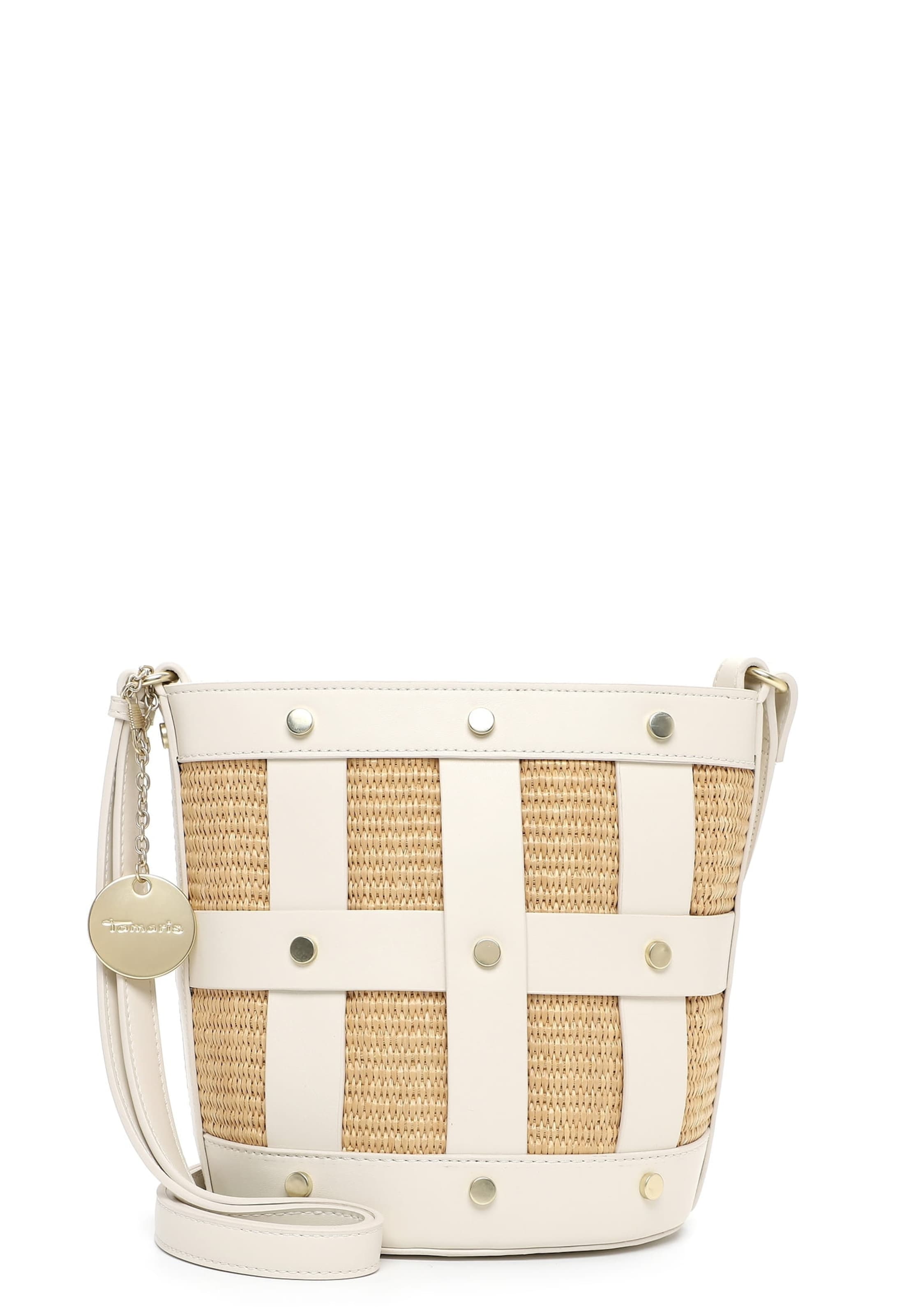Borsa a sacco ' TAS Kirsti ' di Tamaris in beige: frontale