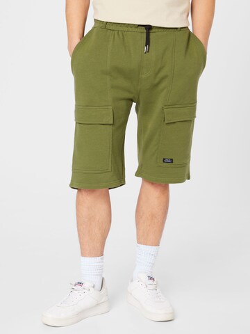 BLEND Regular Trousers in Green: front