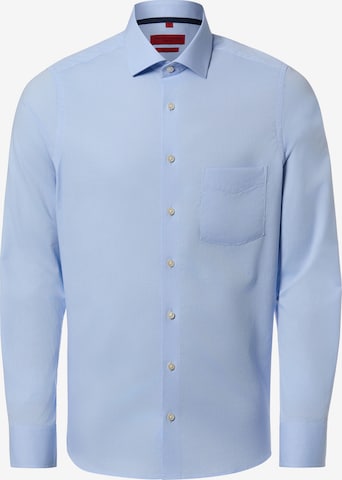 Chemise business Finshley & Harding en bleu : devant