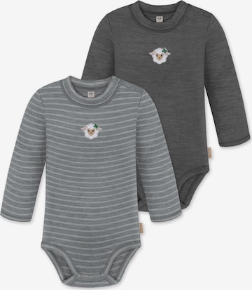 Barboteuse / body 'Tuai' normani en gris : devant