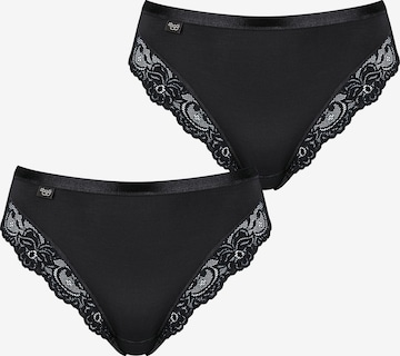 Slip ' Romance ' SLOGGI en noir : devant