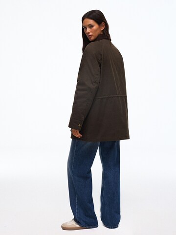Bershka Between-season jacket in Green: back