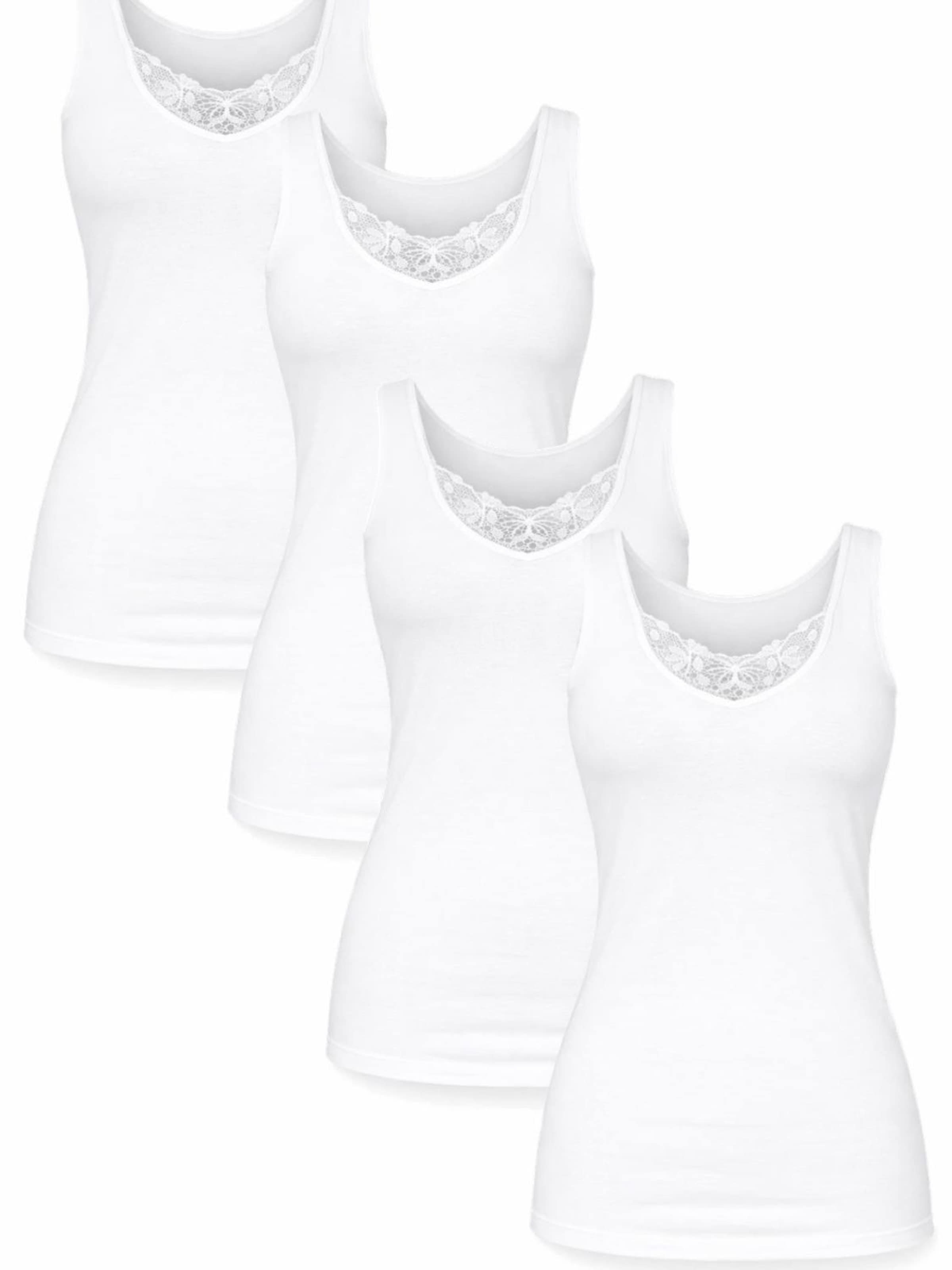 Cocain Underwear Unterhemd 'Vollachsel mit breitem Träger'‌‌‌‌‌‌‌ in Weiß: Vorderseite