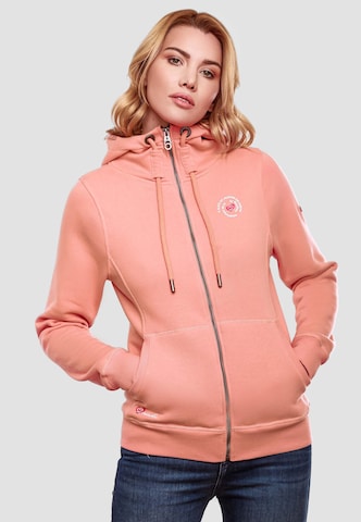 MARIKOO Sweatjacke 'Setsunaa' in Orange: predná strana