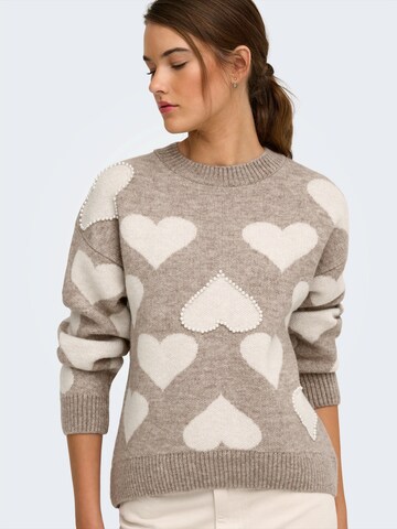 ONLY - Jersey 'ONLPOPPY' en beige