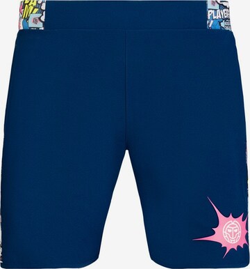 BIDI BADU Regular Workout Pants 'Nino Tech' in Blue: front