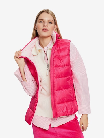 Gilet ESPRIT en rose : devant