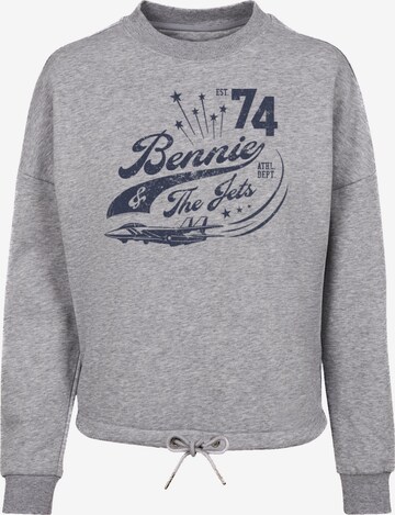 F4NT4STIC Sweatshirt 'Elton John Bennie And The Jets' in Grijs: voorkant