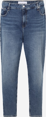 Regular Jean 'Mom' Calvin Klein Jeans Curve en bleu : devant