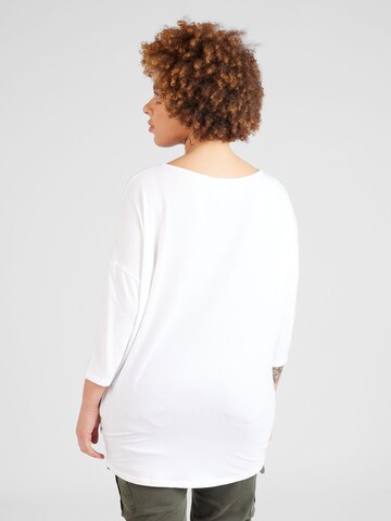 ONLY Carmakoma - Camisa 'LAMOUR' em branco