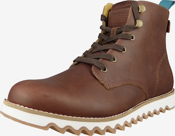 LEVI'S Lace-Up Boots in Brown: front