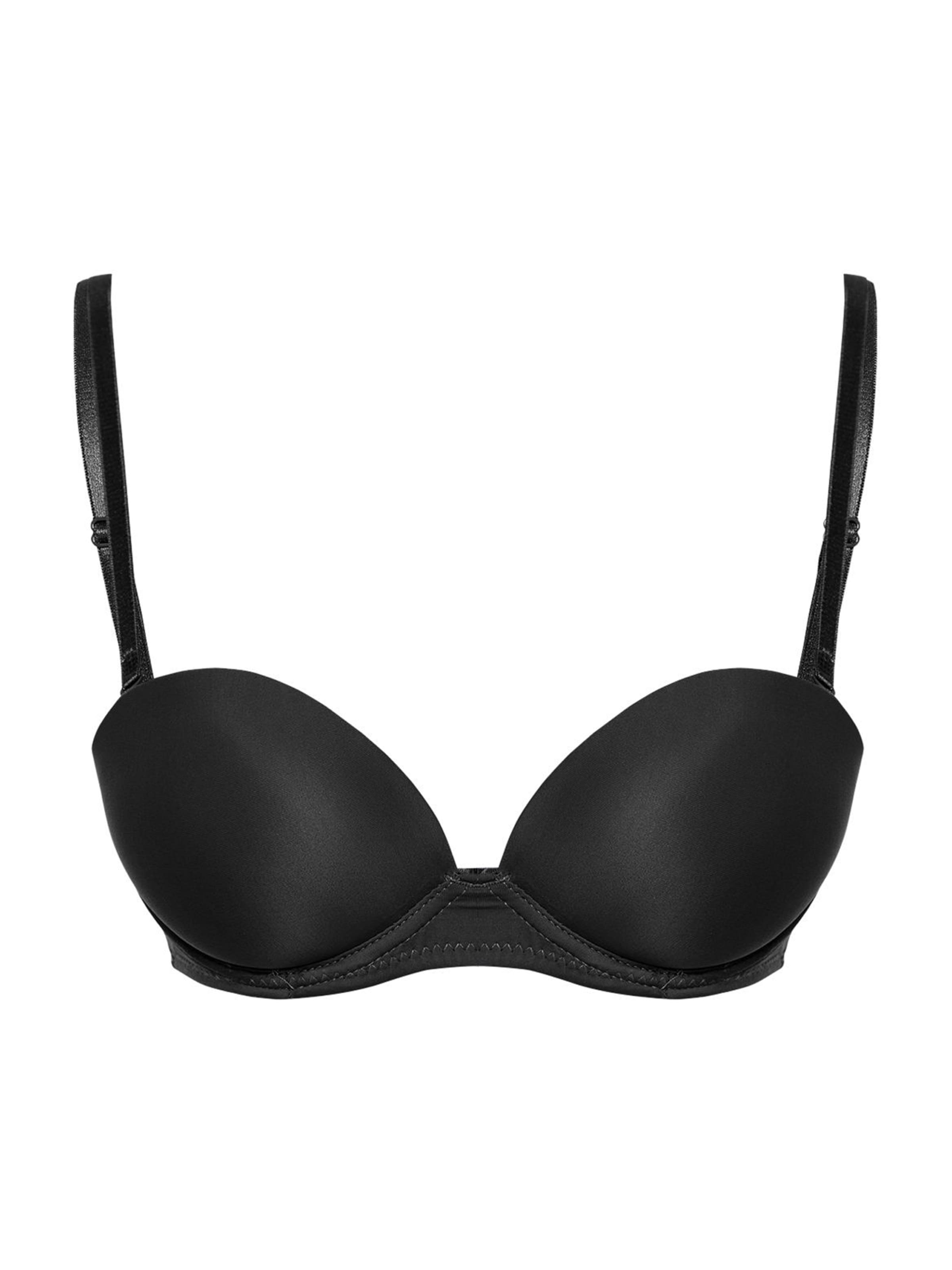 Trendyol Balconette Rinnahoidja, värv must: eest vaates