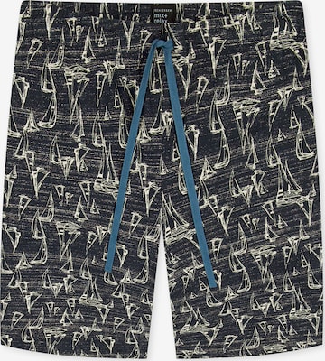 SCHIESSER Pyjamashorts ' Mix & Relax Bermuda ' in Blau: Vorderseite