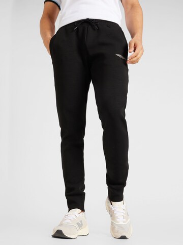 Effilé Pantalon Hackett London en noir : devant