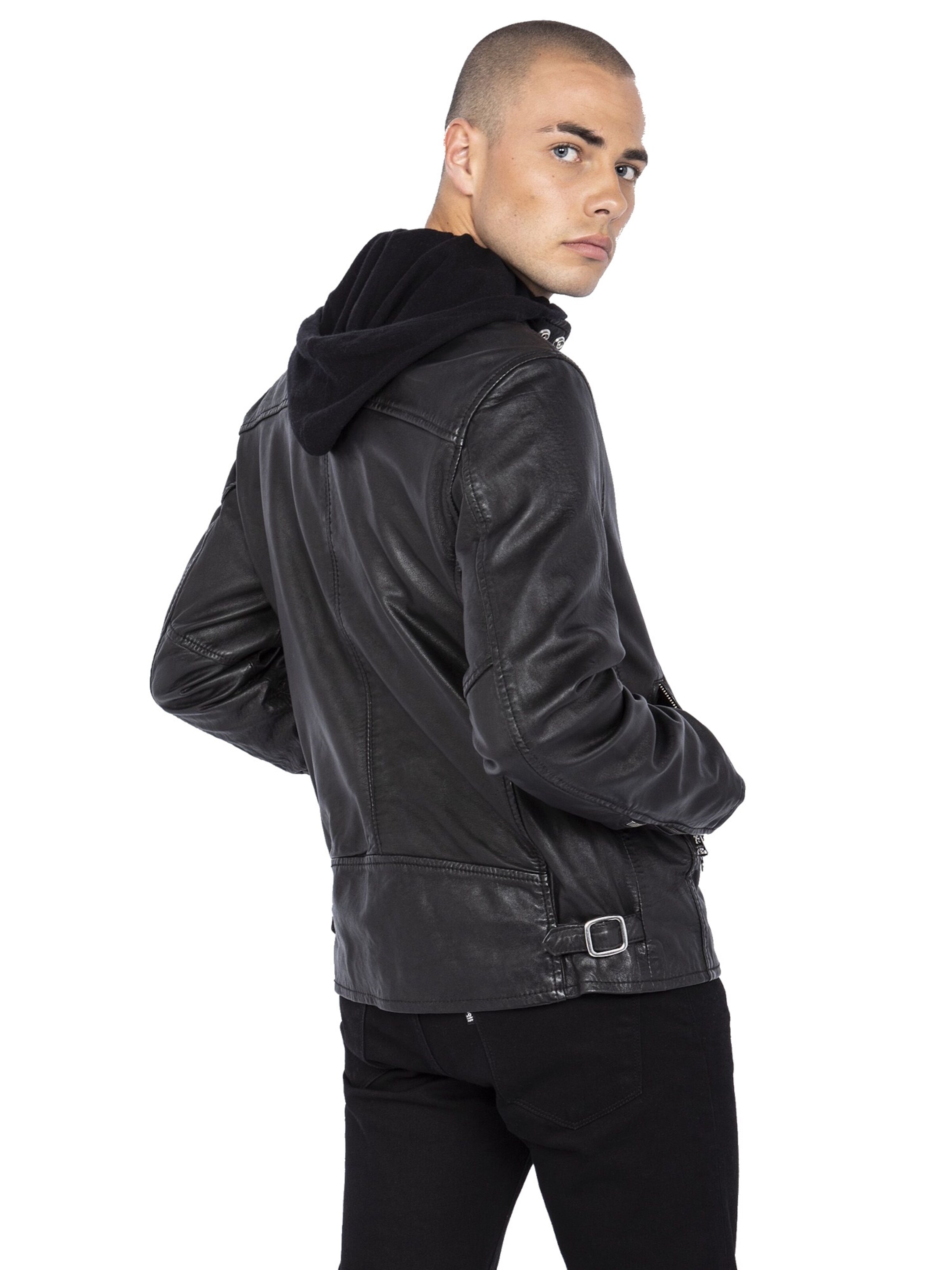 Veste mi-saison Schott NYC en noir