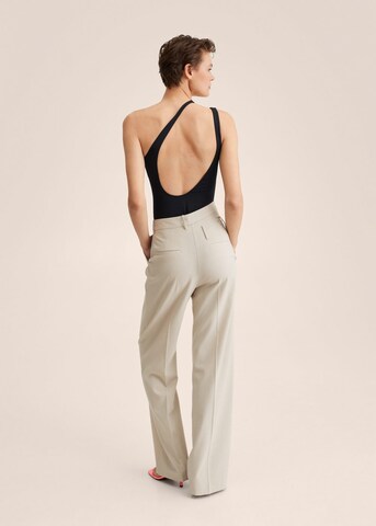 MANGO Wide leg Pantalon 'Thomas' in Beige