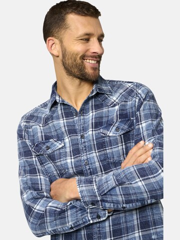 BABISTA Regular fit Button Up Shirt ' Franlono ' in Blue