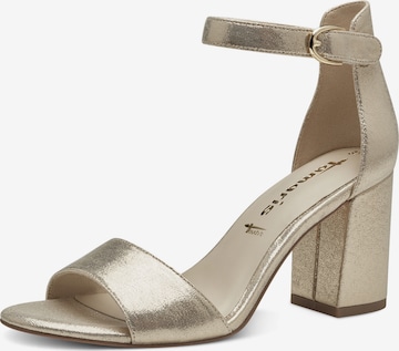 TAMARIS Sandals in Gold: front