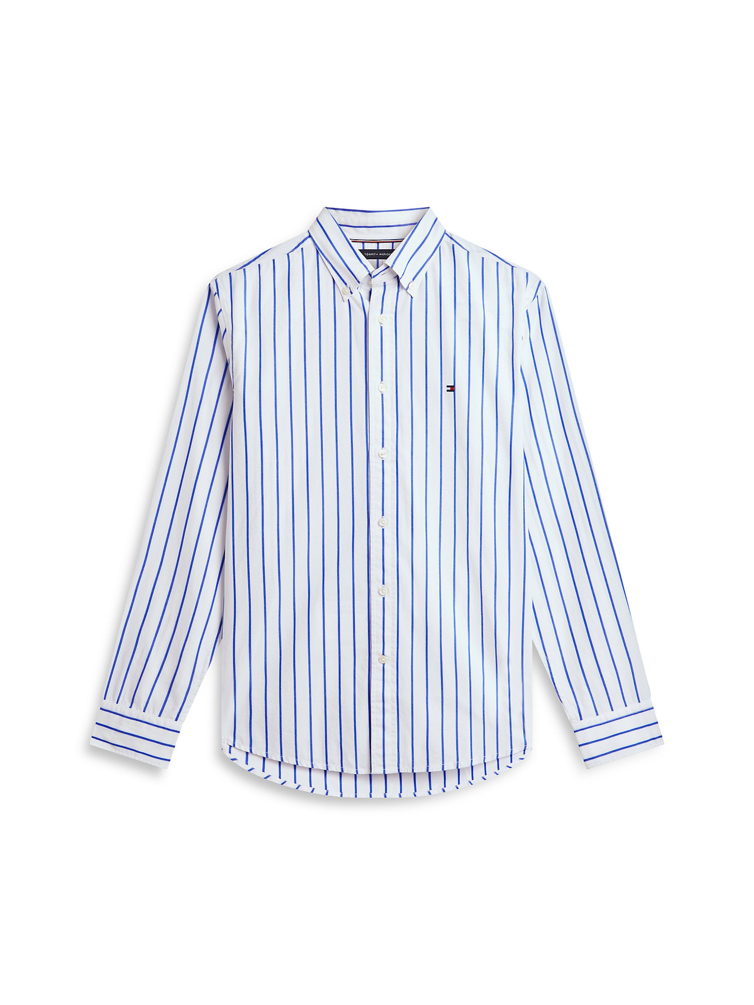 TOMMY HILFIGER Overhemd 'Flex' in de kleur Royal blue/koningsblauw / Wit, Productweergave