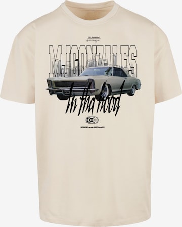 MJ Gonzales T-Shirt 'In tha Hood' in Beige: Vorderseite