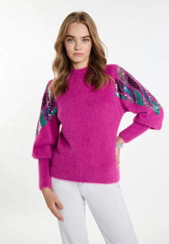 Pullover 'Gaya' di IZIA in rosa: frontale