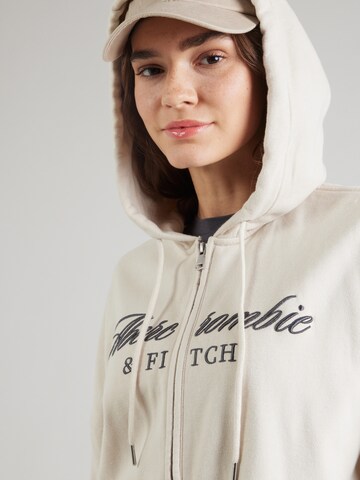 Abercrombie & Fitch - Sudadera con cremallera 'LONG LIFE' en gris